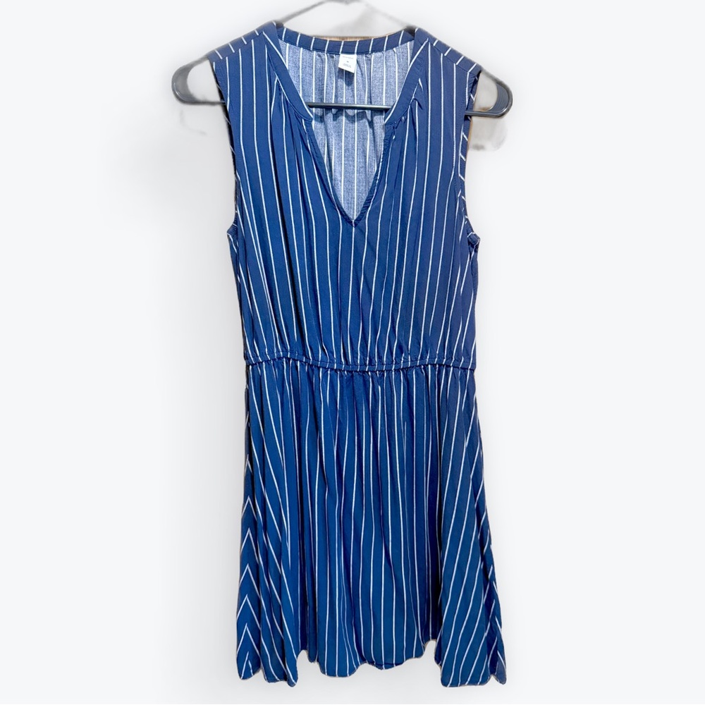 Old Navy Blue and White Striped Sundress